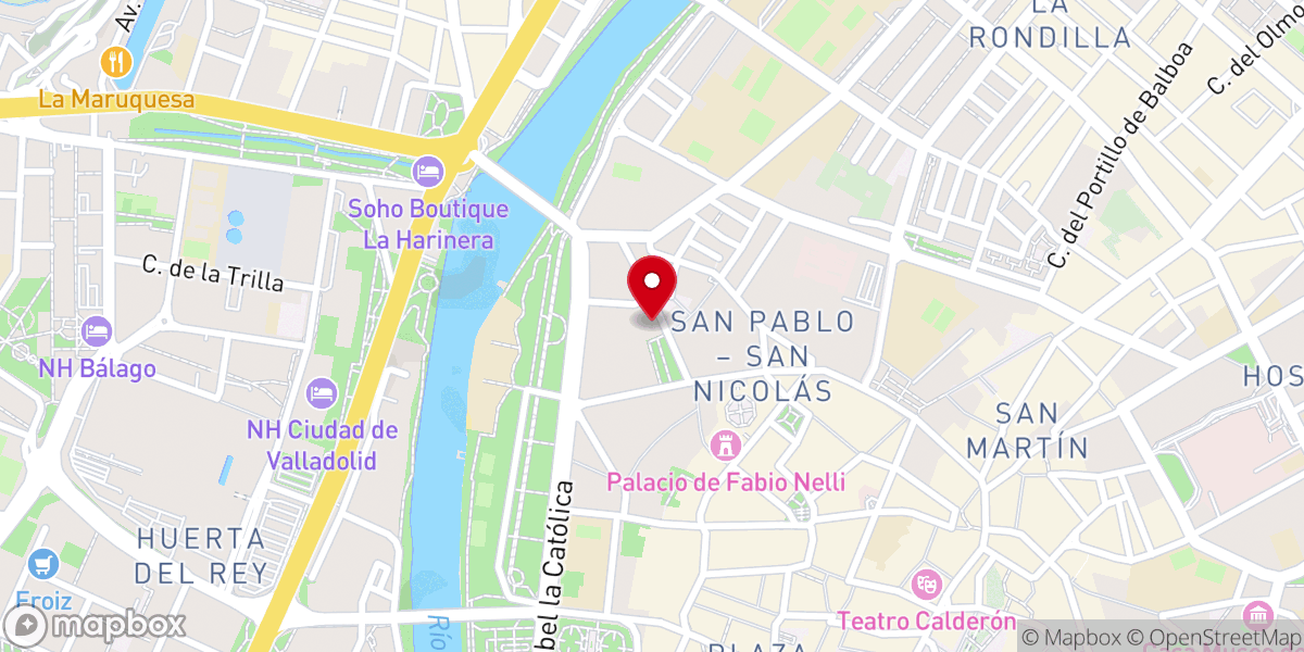 Map showing location of Parroquia de San Nicolás de Bari
