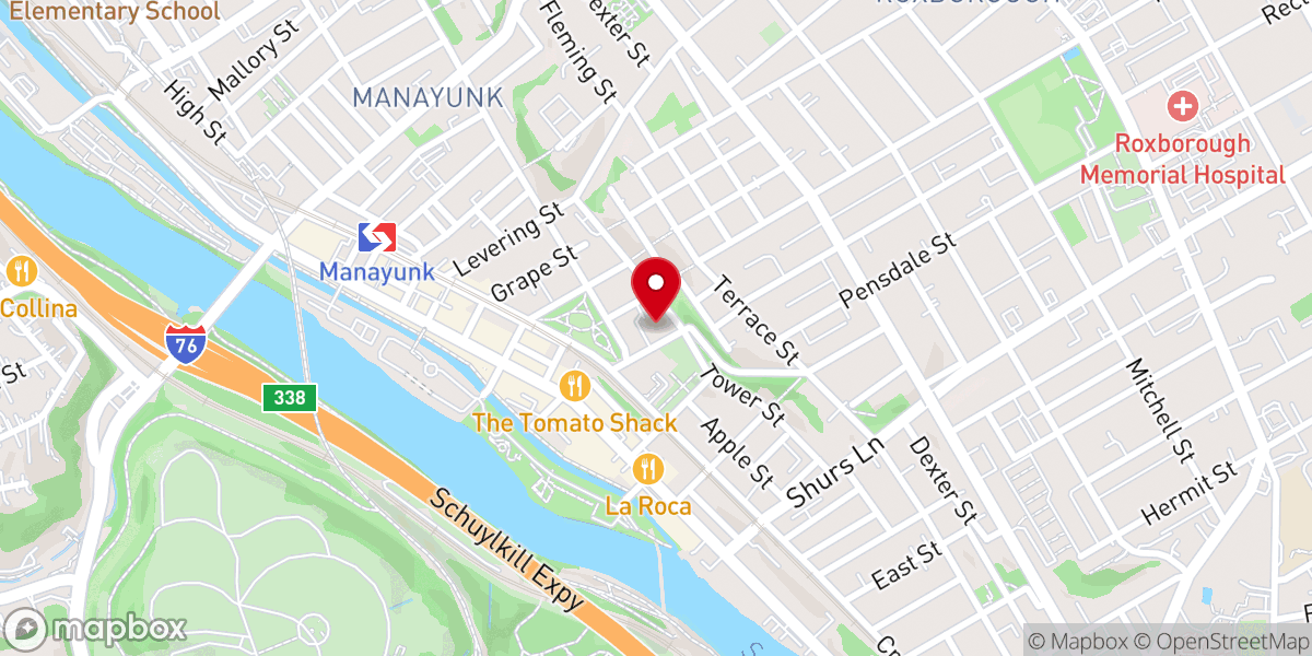 Map showing location of St. John the Baptist Parish Center & Chapel