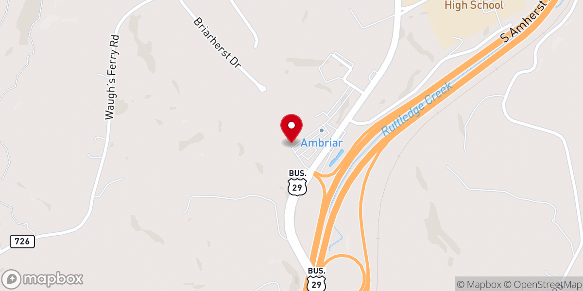 Map showing location of Episcopal Thrift Shop