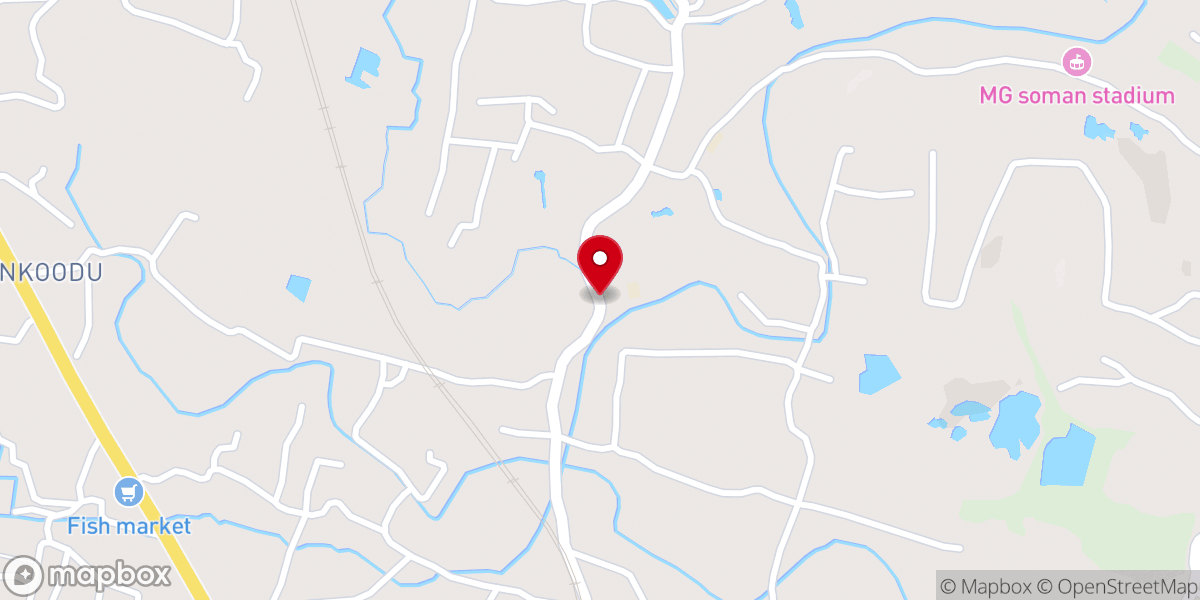 Map showing location of Thymaravumkara Knanaya Chapel