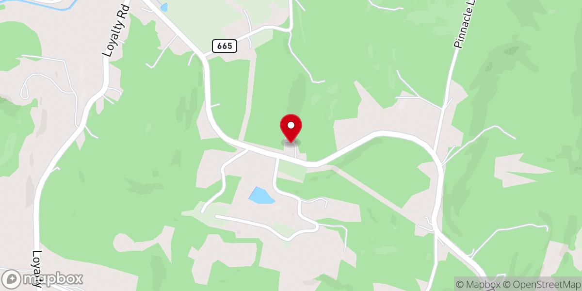 Map showing location of Mt. Pleasant Church