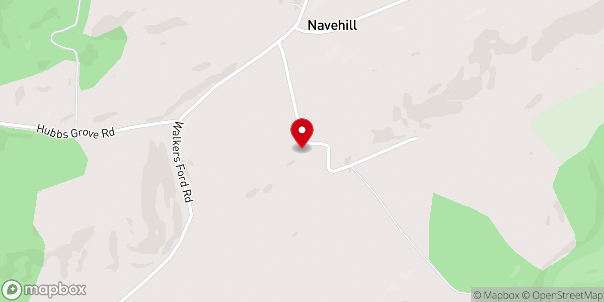 Map showing location of Navehill Missionary Baptist Church