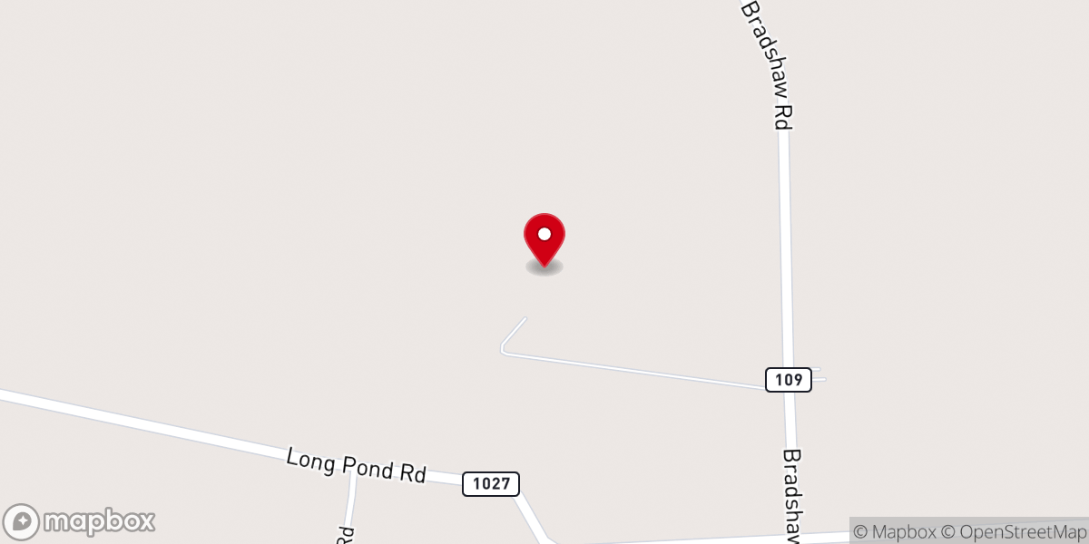 Map showing location of Big Walnut Grove Church