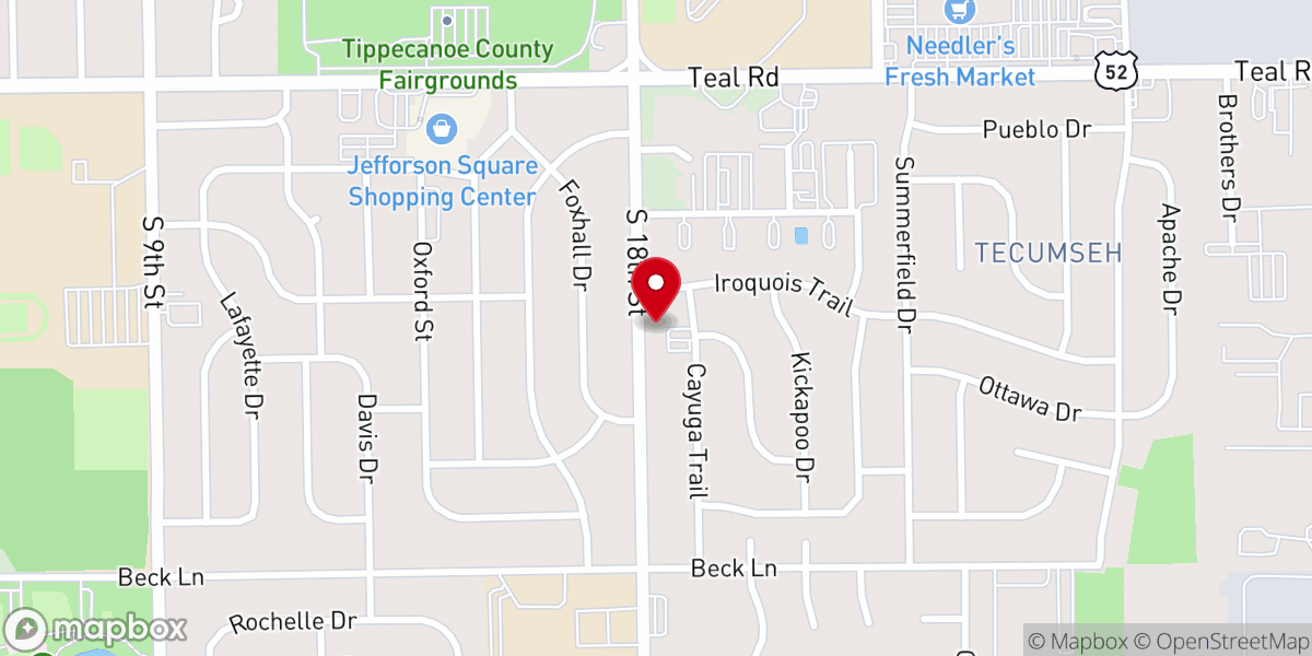 Map showing location of Community Reformed Church