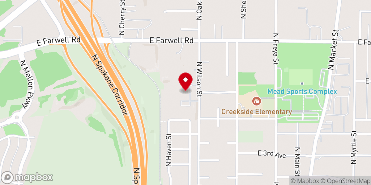 Map showing location of Spokane North View Seventh-day Adventist Church
