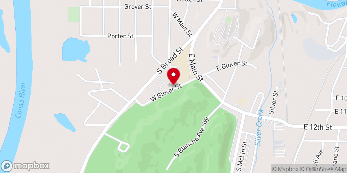 Map showing location of Mount Olive Missionary Baptist Church of Rome, Inc.