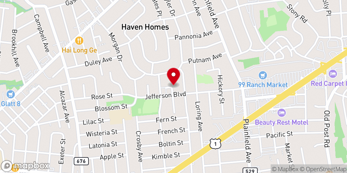 Map showing location of Kingdom Ambassadors Church Inc