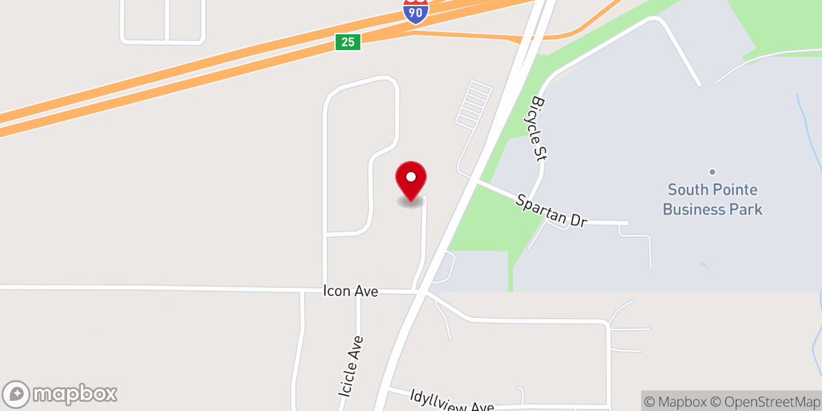 Map showing location of Larson Randy