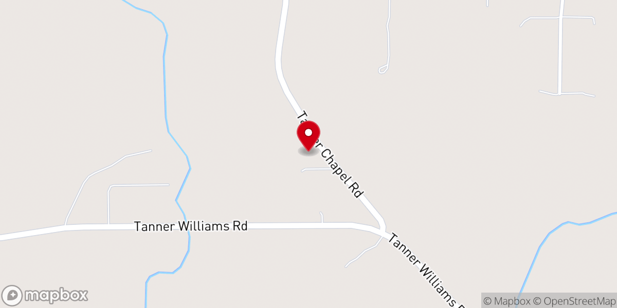 Map showing location of Tanners Chapel
