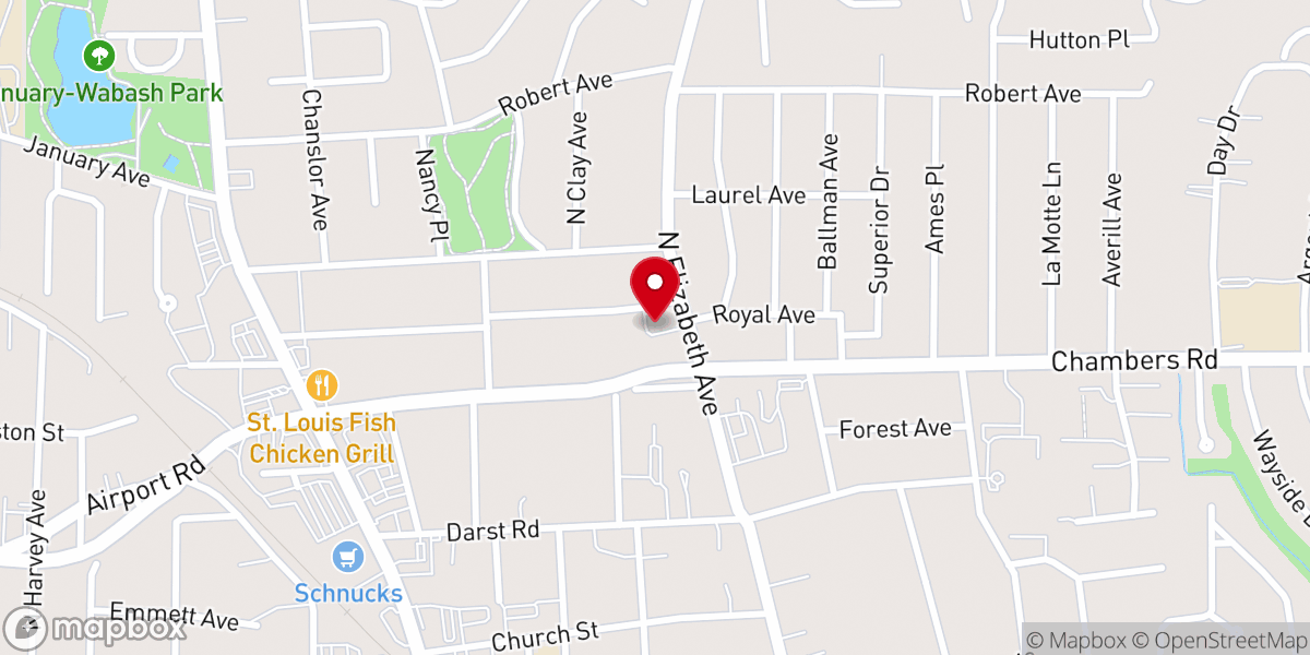 Map showing location of The House Church