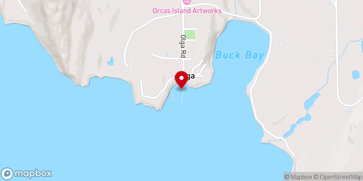 Map showing location of Olga County Park