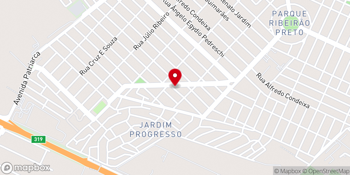Map showing location of Igreja Evangelica Menonita - Parque Ribeirao Preto