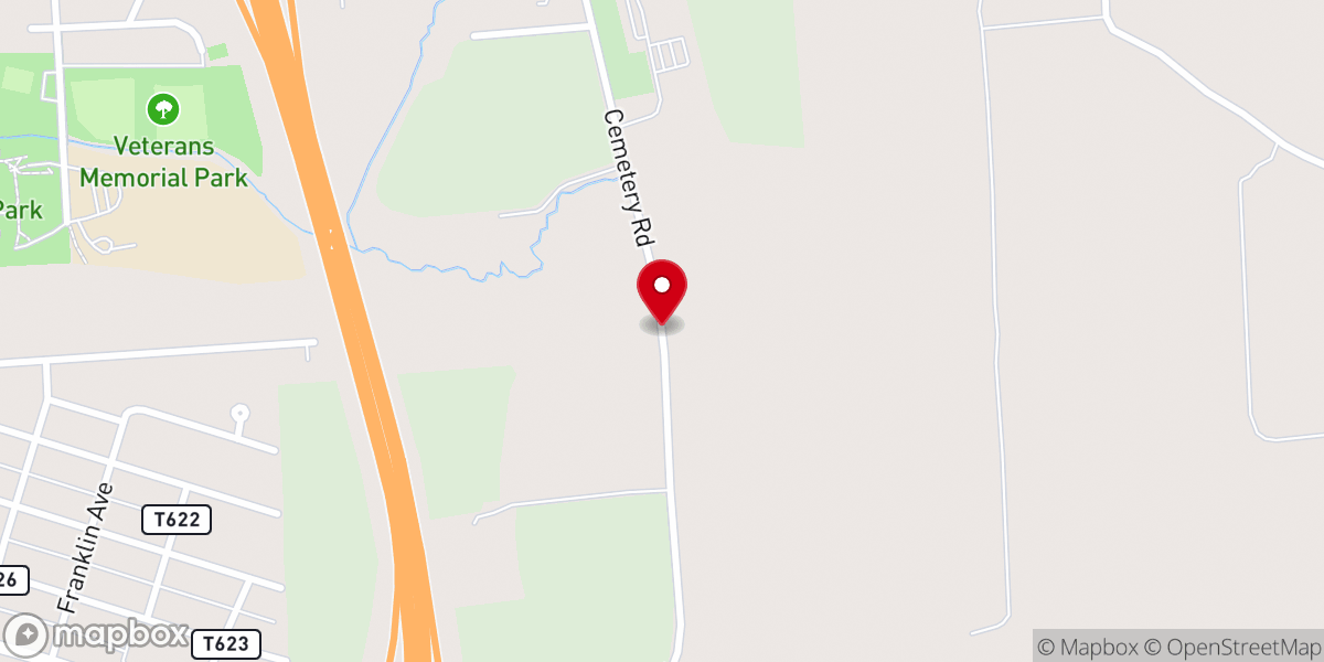 Map showing location of St Joseph's Church
