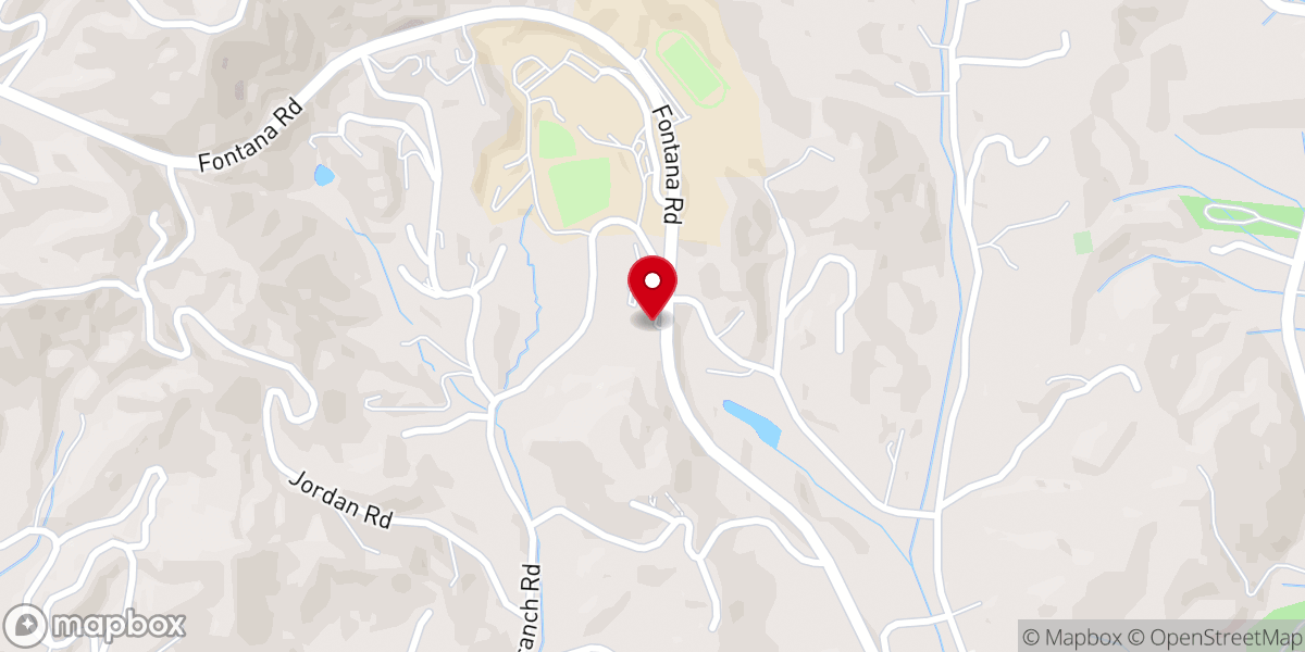 Map showing location of Victory Baptist Church
