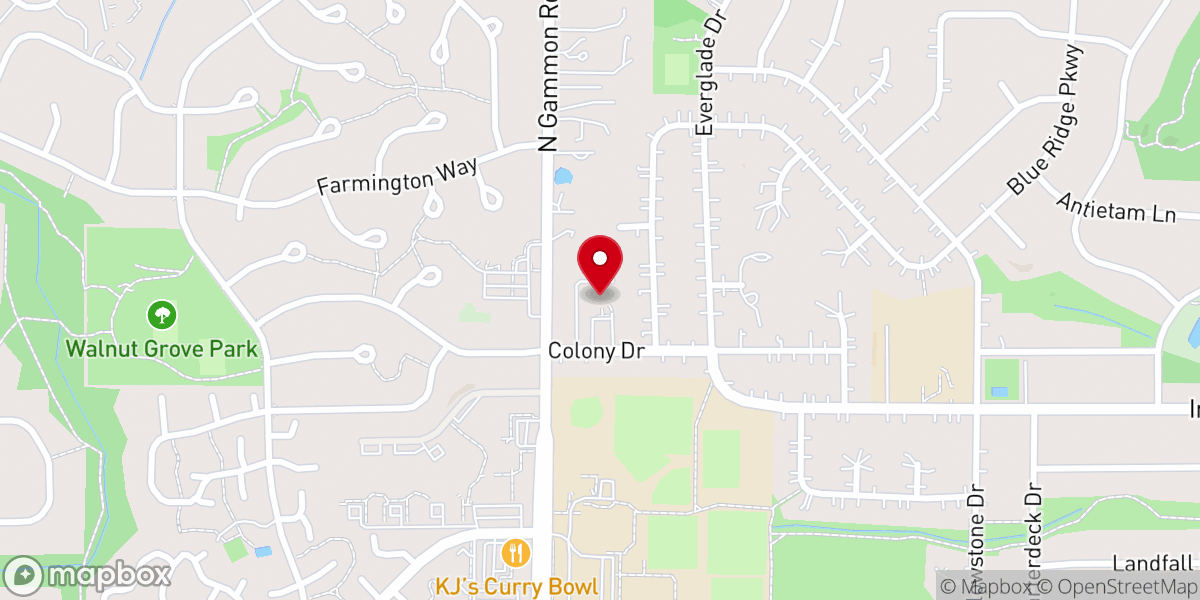 Map showing location of Korean Presbyterian Church