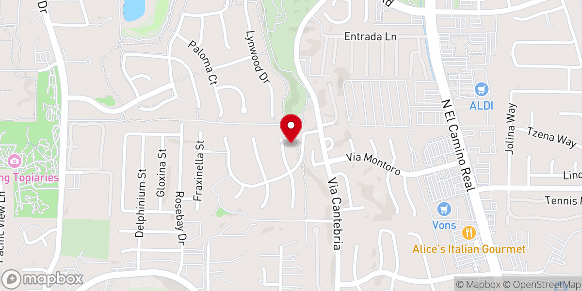 Map showing location of Served with Love