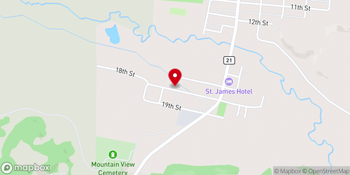 Map showing location of Immaculate Conception Catholic Church