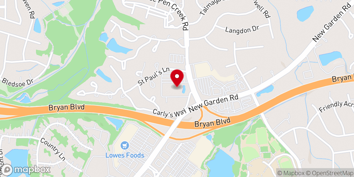 Map showing location of St. Paul the Apostle Catholic Church