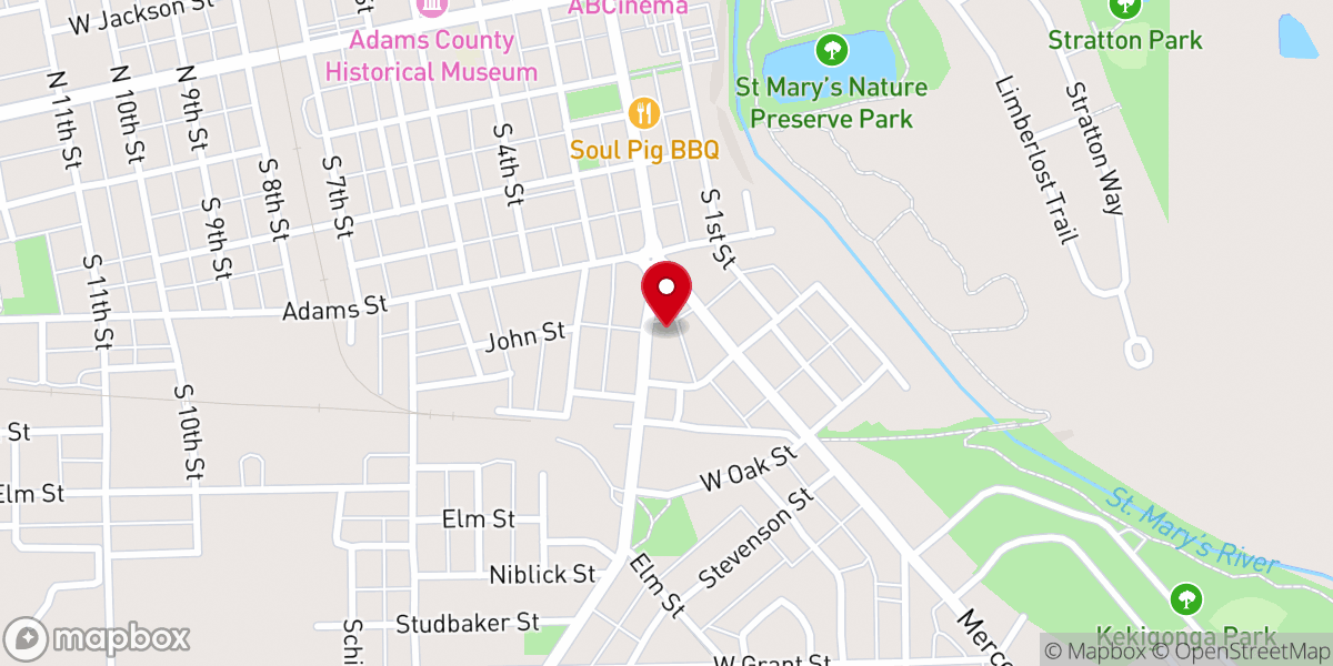 Map showing location of Jesus Family Tabernacle