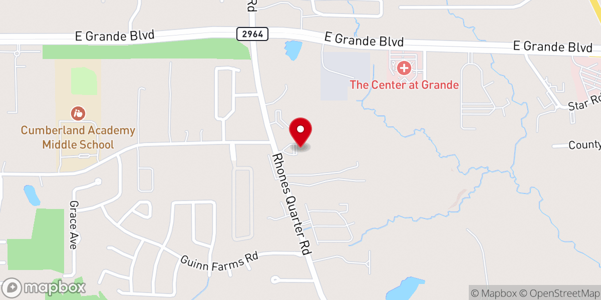 Map showing location of First Apostolic Church of Tyler