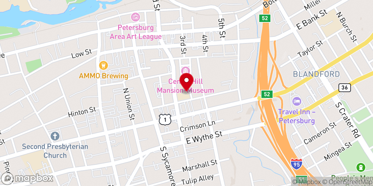 Map showing location of Saint Joseph School