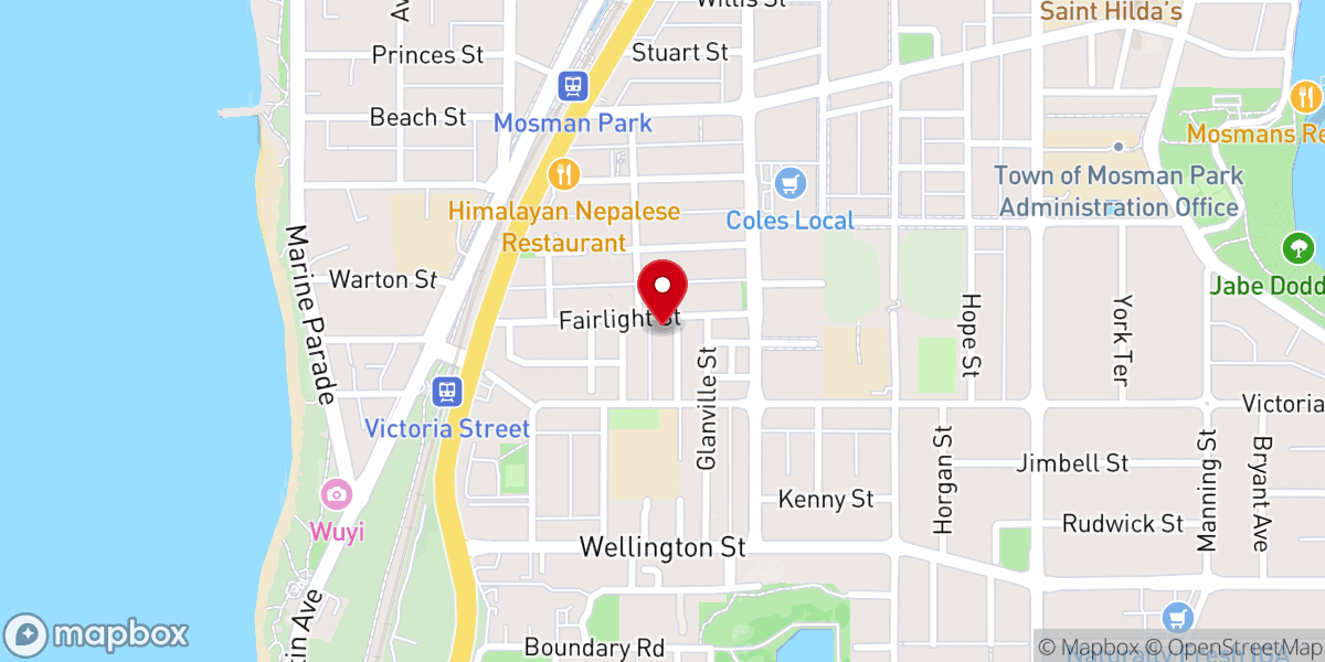 Map showing location of Harmony Baptist Church