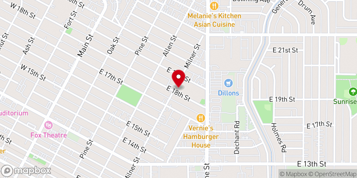 Map showing location of Holy Family Catholic Elementary School