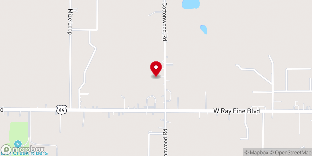 Map showing location of St. Kateri Tekakwitha