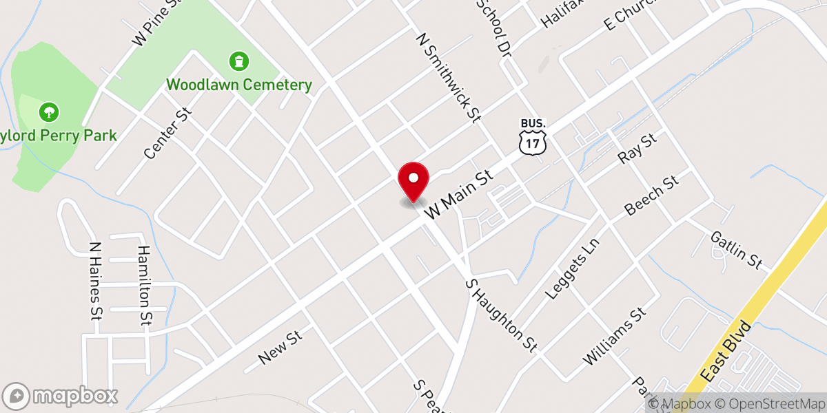 Map showing location of Southside Church Of Christ