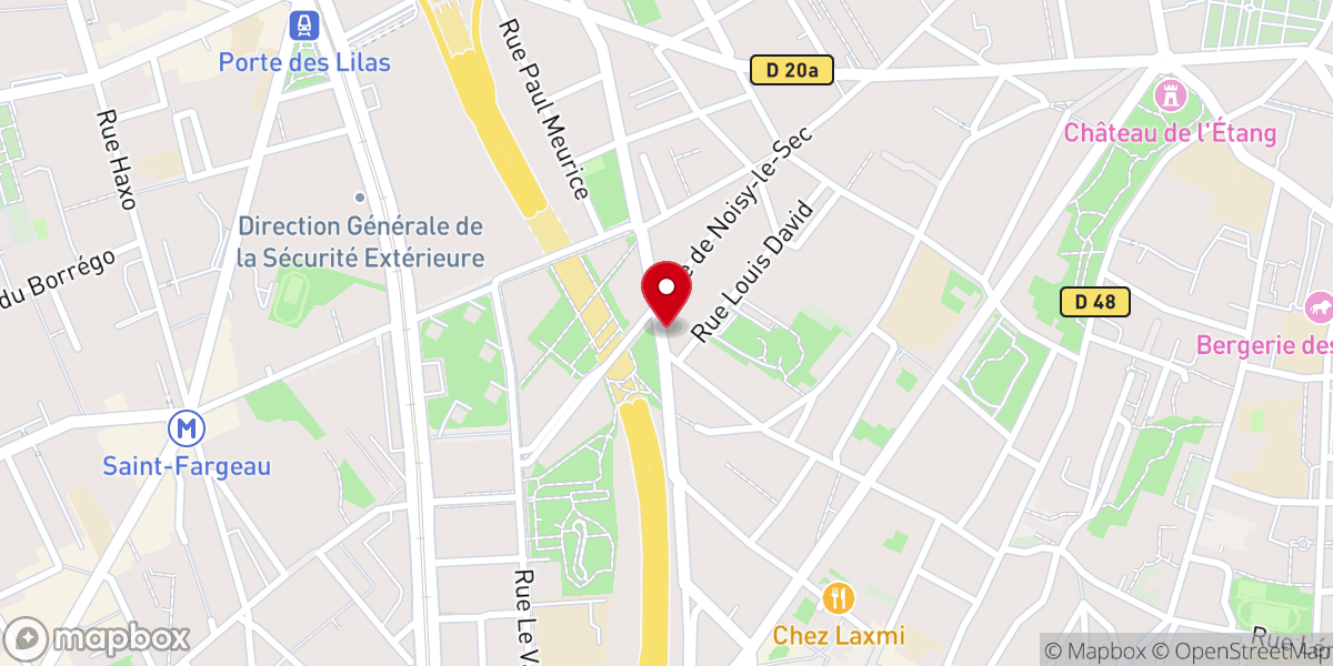 Map showing location of Église évangélique CMTN
