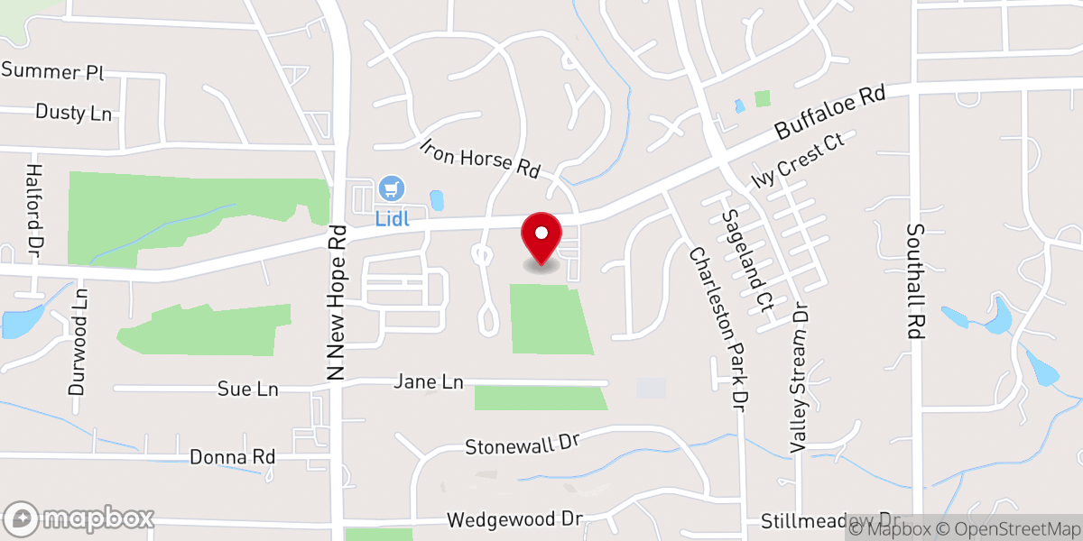 Map showing location of First Alliance Church