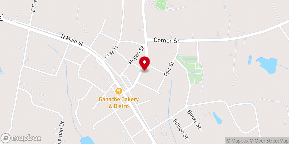 Map showing location of Old Maysville United Methodist Church