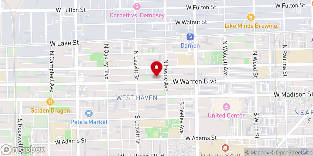 Map showing location of Michael Barlow Center