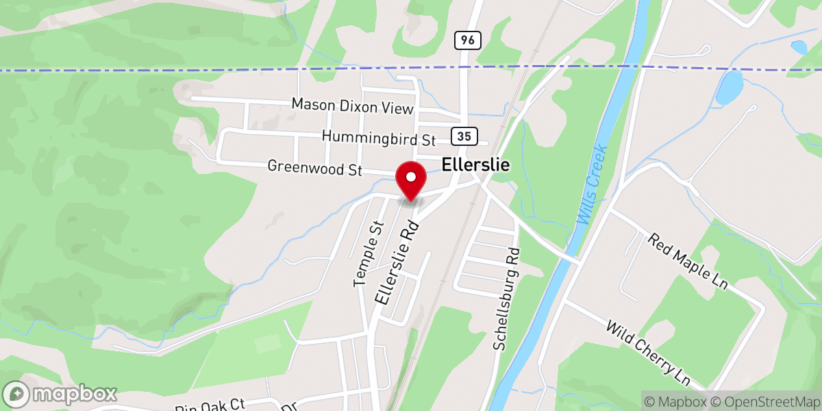 Map showing location of Fellowship Ellerslie