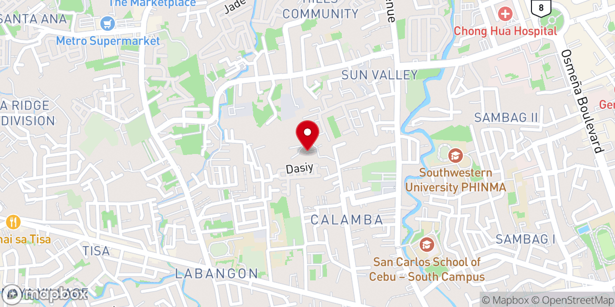 Map showing location of Seventh Day Baptist Church