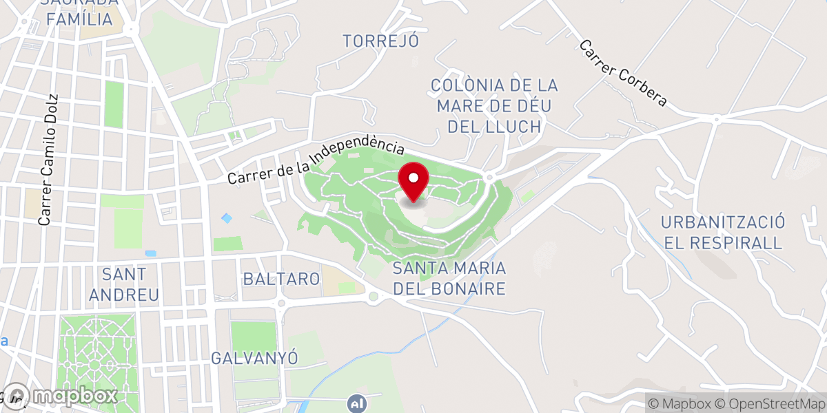 Map showing location of La Montañeta de San Salvador