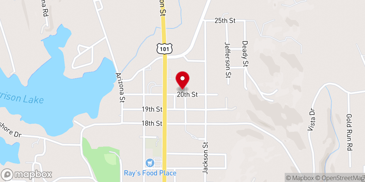Map showing location of Zion Lutheran Church