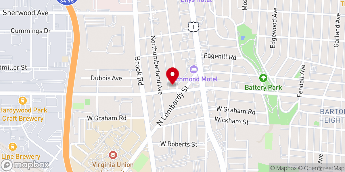 Map showing location of Resurrection Lutheran Church