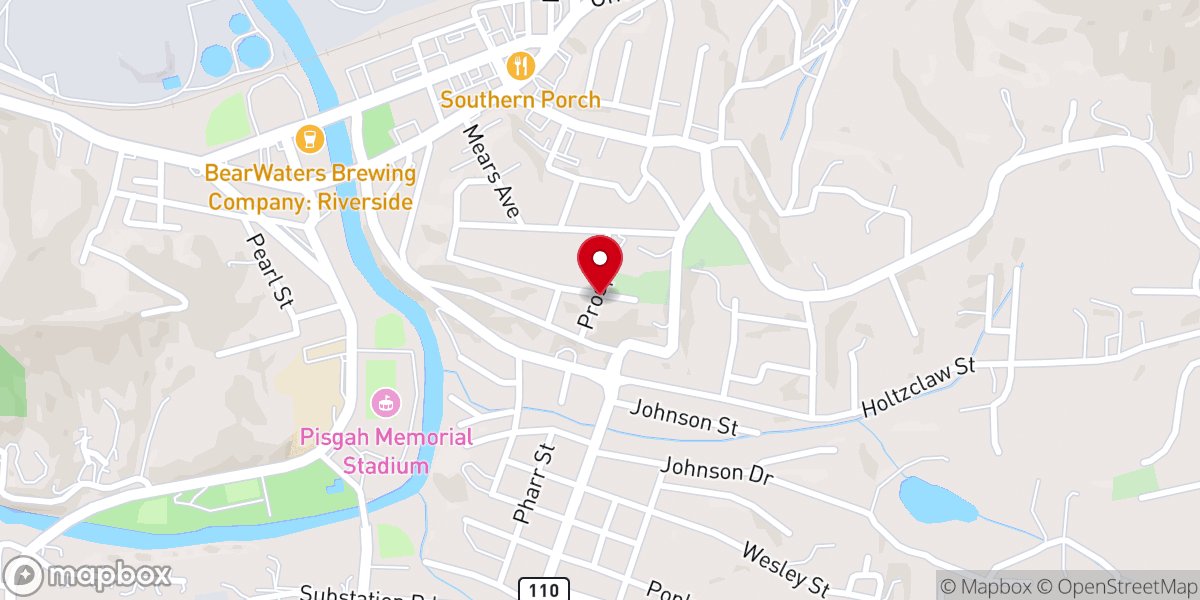 Map showing location of Harris Chapel AME Zion Church