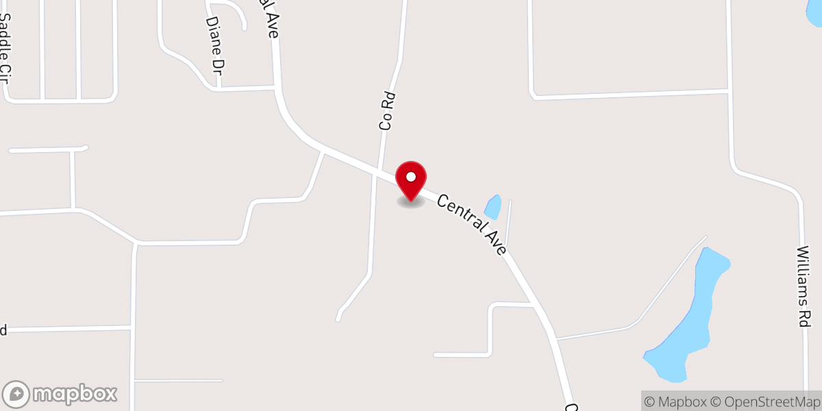 Map showing location of Marantha Church