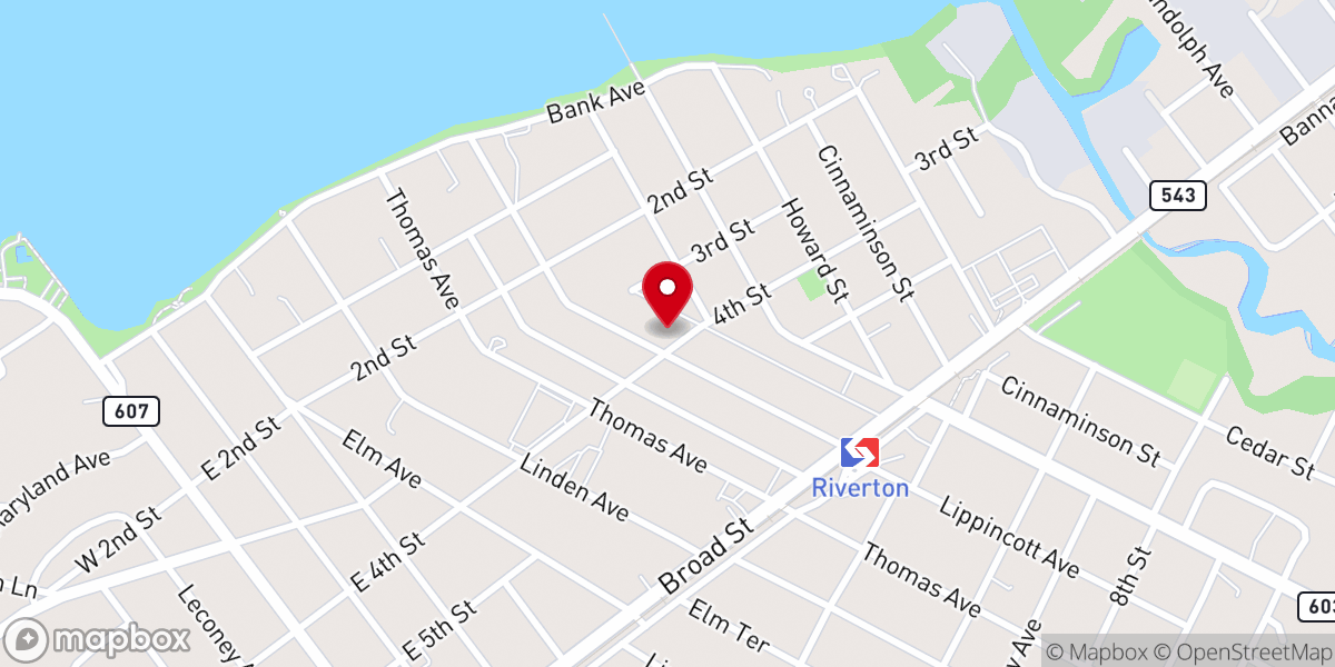 Map showing location of Calvary Presbyterian Church