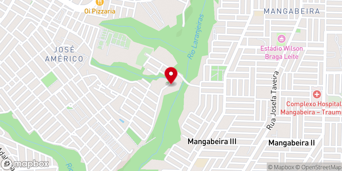 Map showing location of Comunidade Casa da Paz Maria de Nazaré