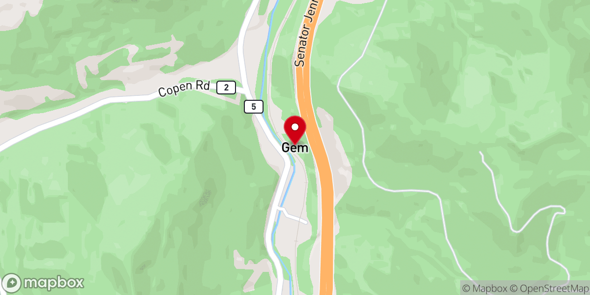 Map showing location of Maggie Hoover Memorial Methodist Episcopal Church South