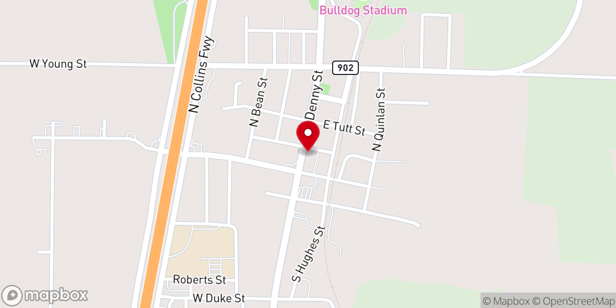 Map showing location of Howe Area Chamber of Commerce