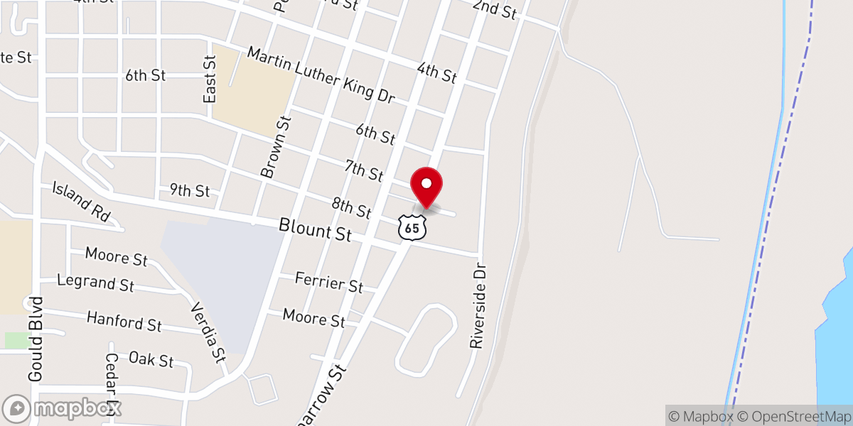 Map showing location of New Beginning Christian