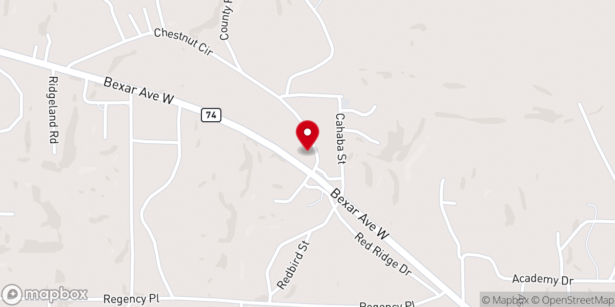 Map showing location of Joseph Hamm Ministry Fund
