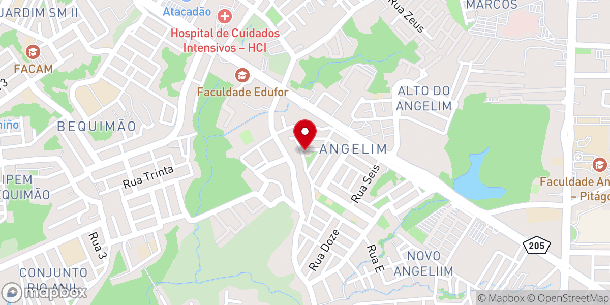 Map showing location of Igreja Evangélica Congregacional