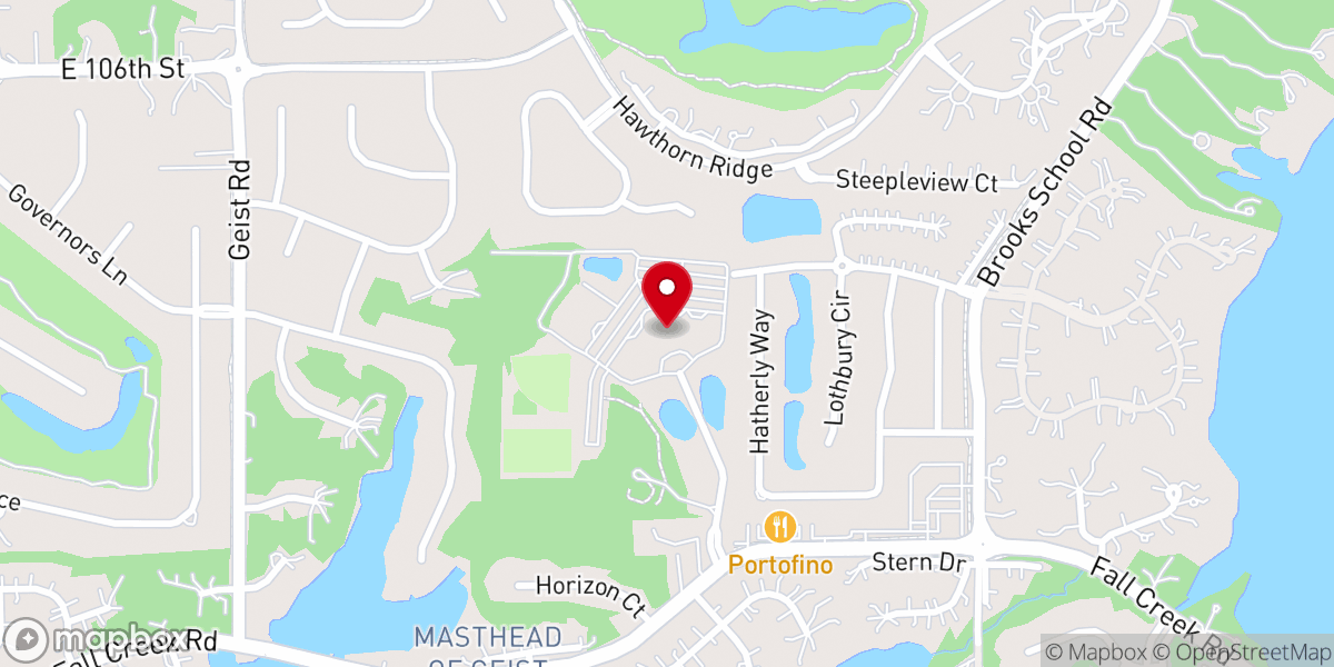 Map showing location of Holy Spirit Parish at Geist