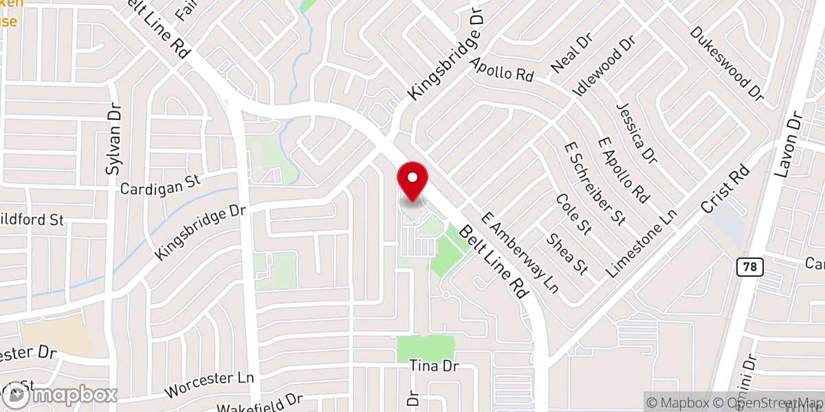Map showing location of North Cities United Pentecostal Church