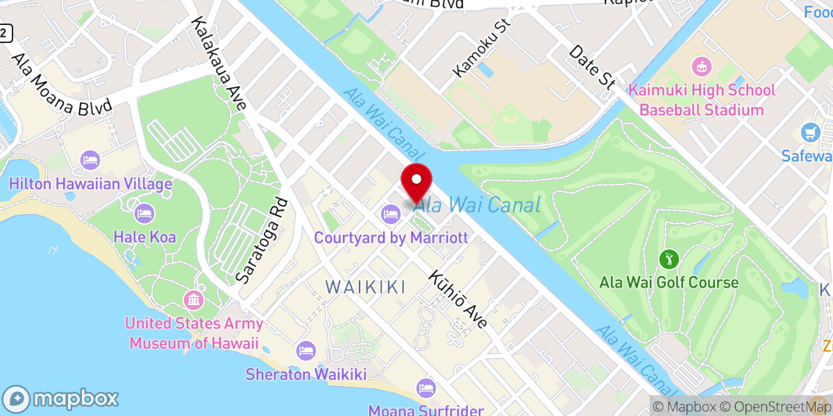 Map showing location of Asha Aloha Foundation Inc